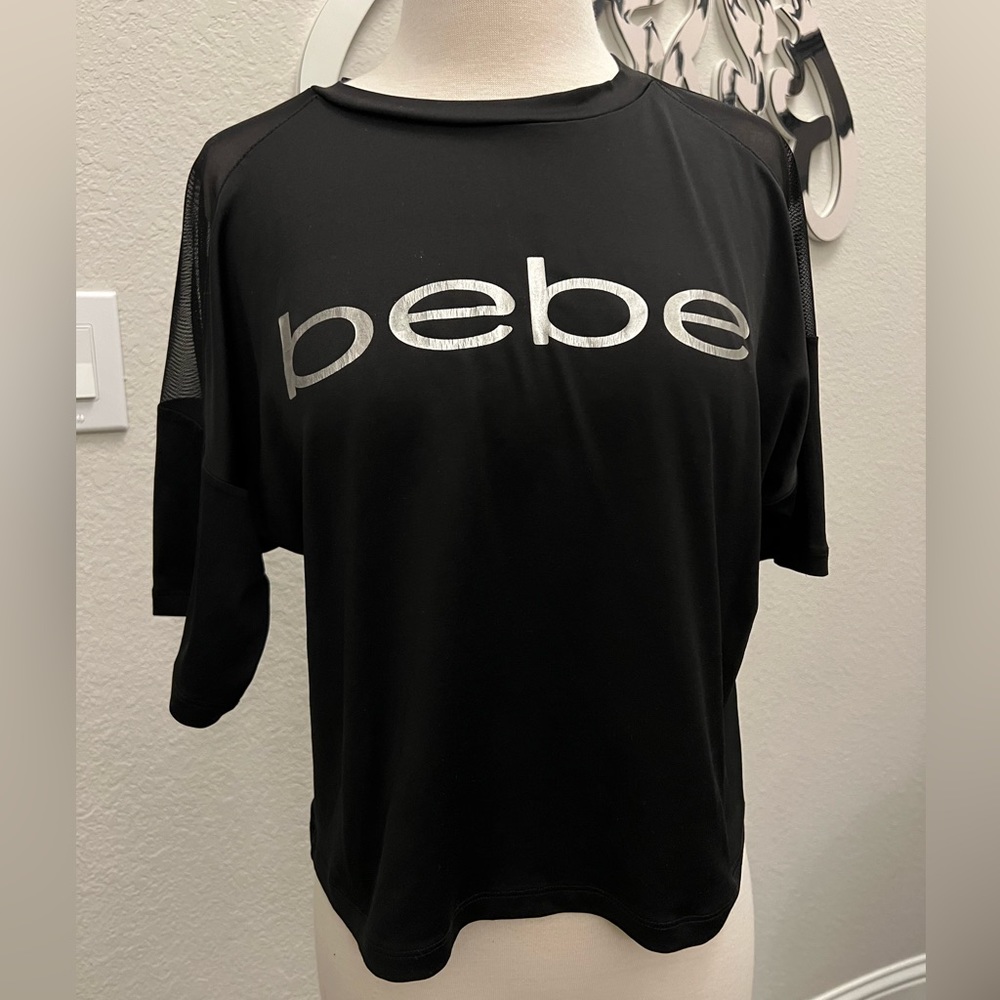 BEBE Sport Black Top Size Small